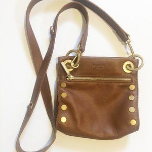 Hammitt Tony Luggage Tan Color l small leather bag with crossbody strap.